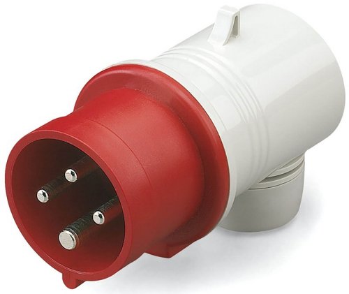 Вилка кабельная угловая DKC Quadro 16А 3Р+РЕ 400В IР44 красный фото Вилка кабельная угловая DKC Quadro 16А 3Р+РЕ 400В IР44 красный картинка